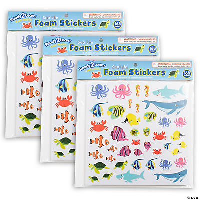 Ready 2 Learn Foam Stickers, Space, 152 per Pack, 3 Packs