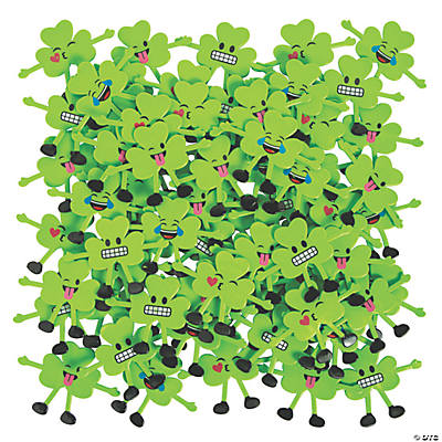 St. Patrick's Day Emoji Shamrock Bendables