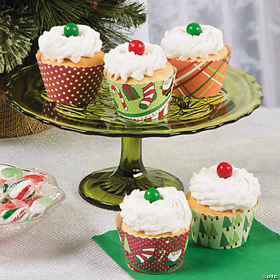 Christmas Cheer Cupcake Wrappers Idea