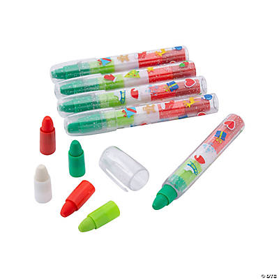 Transparent Glitter Stacking Point Crayons