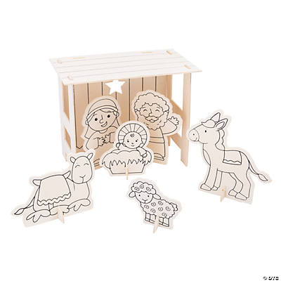 Color Your Own Nativity Stable Sets - 6 Pc.