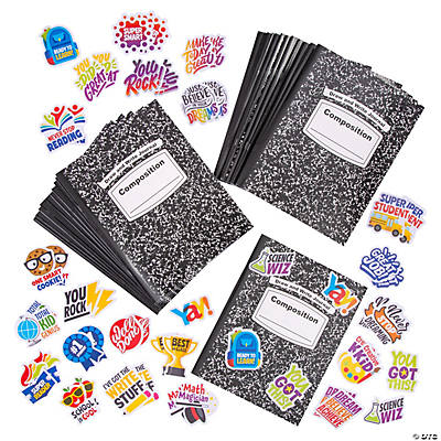 Black & White Draw & Write Journal - Party Favors - 24 Pieces