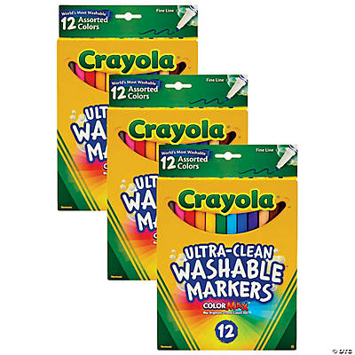 Crayola Ultra-Clean Washable Stamper Markers-Assorted 10/Pkg, 1