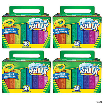 Crayola Anti-Dust Chalkboard Chalk, White, 12 Sticks Per Box, 24