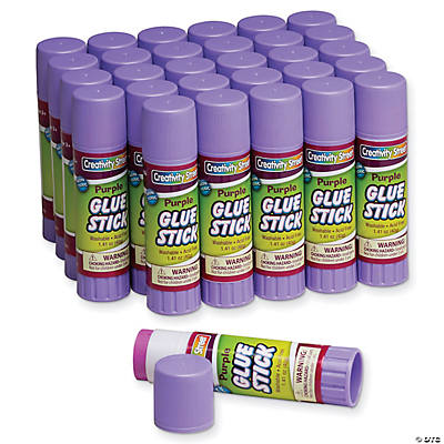 Glue Sticks 10 Count Glue Sticks Bulk 0.77 Ounce Purple Glue Stick - School Supplies for Kids, Liquid School Glue