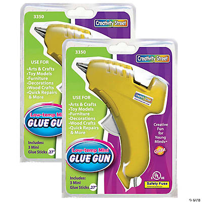 Gorilla Hot Glue Gun Mini Dual Temp And Hot Glue Sticks Mini 30 Count  Bundle Kit