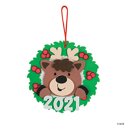 Dated Reindeer Ornament Craft Kit - Makes 12