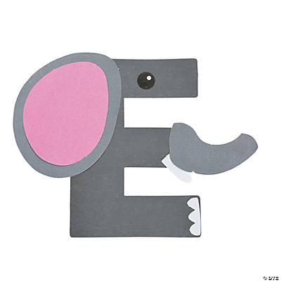 “E Is For Elephant” Letter E Craft Kit - Oriental Trading - Discontinued