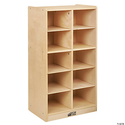 ECR4kids 20 Cubby Tray Cabinet with Scoop Front Storage Bins