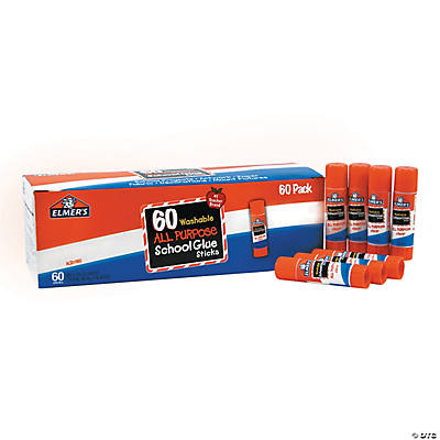 Glue Sticks, Clear, 0.28 Oz., 30 Per Pack, 3 Packs