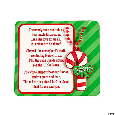 12 Inflatable Peppermint Candy Canes w/ religious meaning card Christmas Holiday
