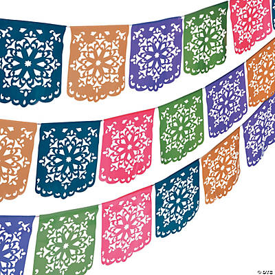 Flower Cutout Vinyl Pennant Banner