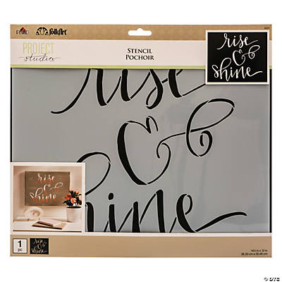 Hallmark Adhesive Stencils Elegancia Design, Craft Supplies, 3 Pieces