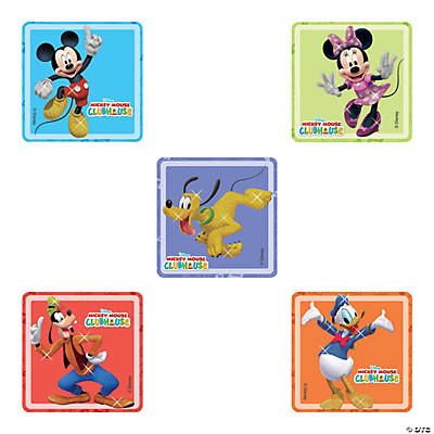 Glitter Mickey Mouse Clubhouse Stickers - Oriental Trading - Discontinued