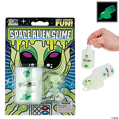 Brand New Over The Moon Alien Autopsy Light-Up Glow Slime Tubes Toys Lot of 5 