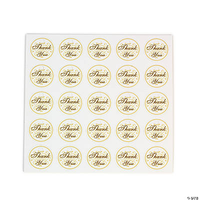 Gold “Thank You” Tags - Oriental Trading - Discontinued