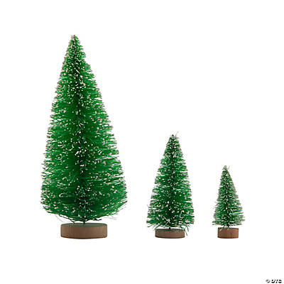 Green Frosted Sisal Tree Assortment