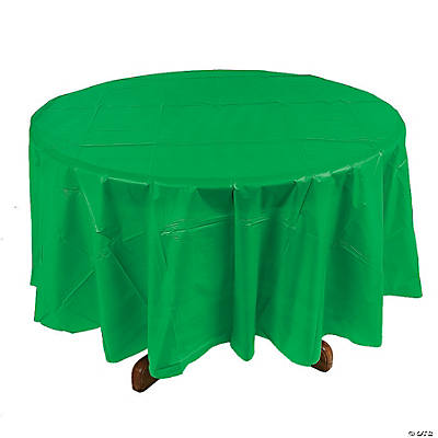 Green Round Tablecloth, Green Round Tablecloth Plastic