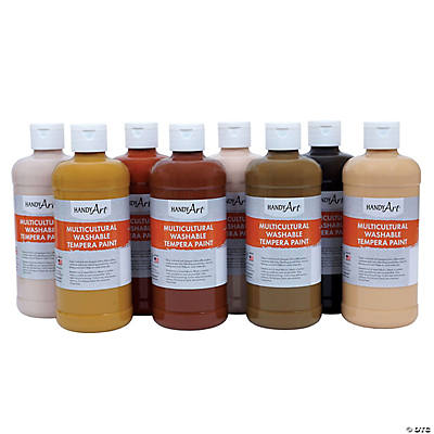 COLORATIONS SIMPLY WASHABLE TEMPERA PAINT IN 16 FL OZ BOTTLES WITH 8 COLORS  IN BOX SWTR5 - Dallas Online Auction Company
