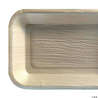 100 Trays, 9 Fish Natural Palm Leaf Eco-Friendly Disposable Trays