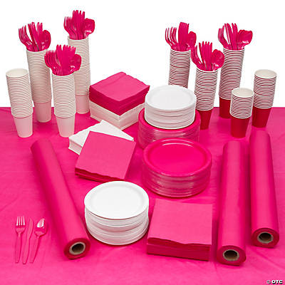Pink Party Cups, Hot Pink Party Supplies