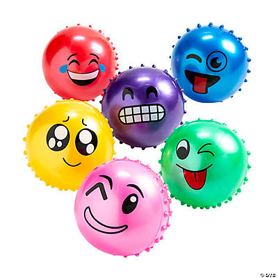 Mega Ball 18" Smiley Face Spikey Ball Kids Summer Outdoor Sensory Toy Game 
