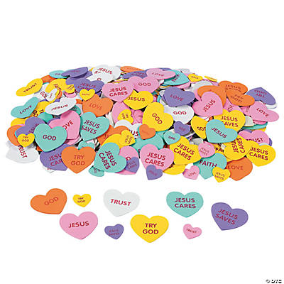 Valentine Conversation Self-Adhesive Hearts