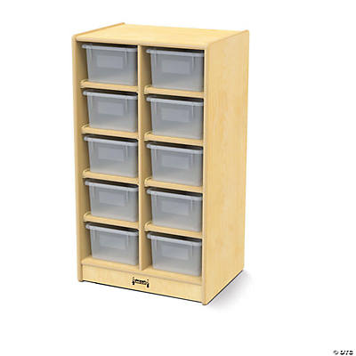 Jonti-Craft 12 Paper-Tray Mobile Storage - with Clear Paper-Trays