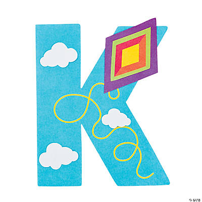 “K Is For Kites” Letter K Craft Kit - Oriental Trading - Discontinued