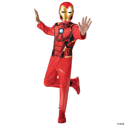 Kinder Iron Man Deluxe Kostüm Größe M – Avengers Assemble, Aus Lycra & Schaumstoff