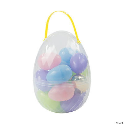 Large Egg Container With Jumbo Plastic Easter Eggs