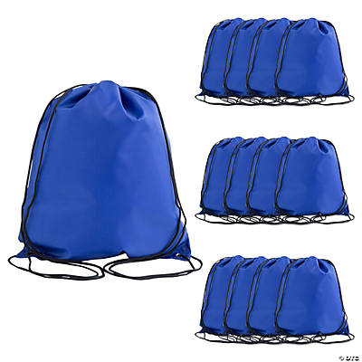 royal blue drawstring bag