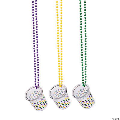 Mardi Gras Beaded Dot Charm Bracelet