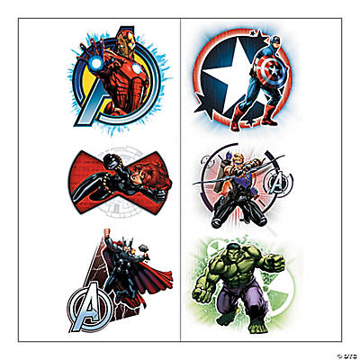 Marvel's Avengers Assemble™ Tattoos - Oriental Trading - Discontinued