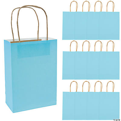 teal paper gift bags