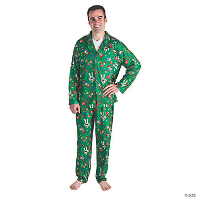 Mens large christmas discount pajamas