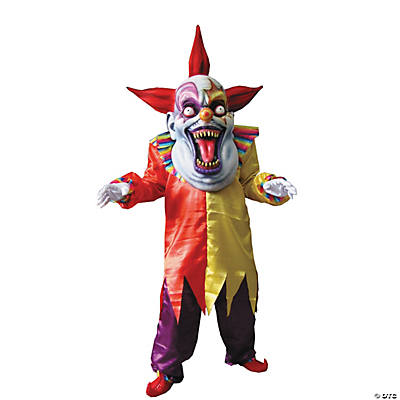 Men's Red Yellow Evil Clown Costume