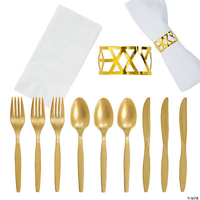 48ct Disposable Plastic Silver Glitter Forks 