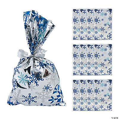 Metallic Snowflake Goody Bags