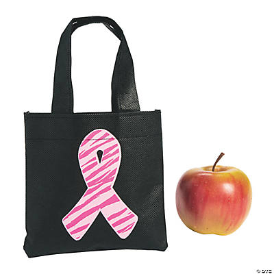 pink ribbon tote bags