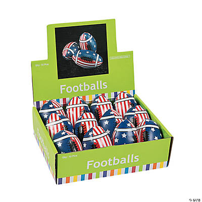 US Toy Company GS464 Mini Footballs - Pack of 12