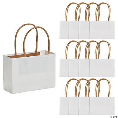 mini white gift bags