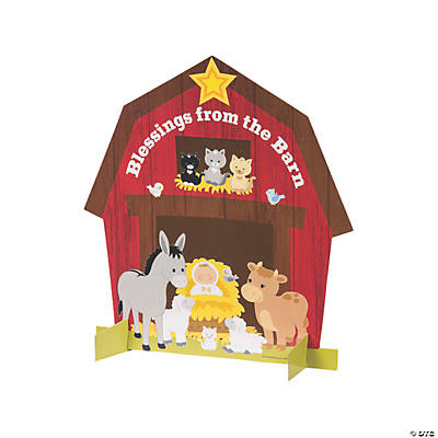 Nativity Barn Sticker Scenes Fun Express