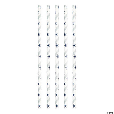 Dallas Cowboy Straws 