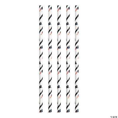 Nfl Chicago Bears Paper Straws - 72 Pc.