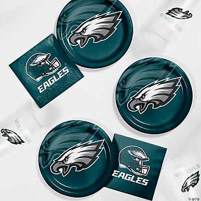 Philadelphia Eagles Paper Plate and Napkin Party Kit, Serves 16