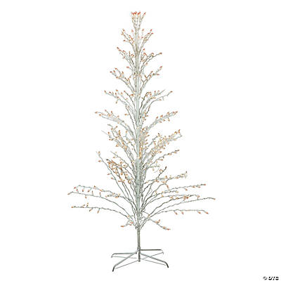 6' Lighted Christmas White Birch Twig Tree Outdoor Decoration - Warm White  LED Lights 