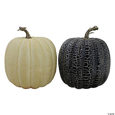 Gilded Harvest Mercury Pumpkins Decorative Accessories Halloween 2 Pieces Home Accents