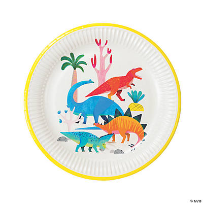 Party Plates 70s Party Paper Plates - Retro Disposable Dinner Plates (8 ...