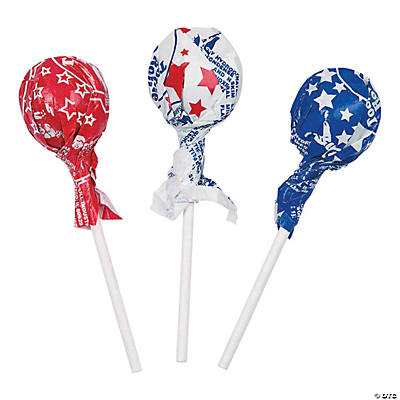 Patriotic Tootsie Roll Pops